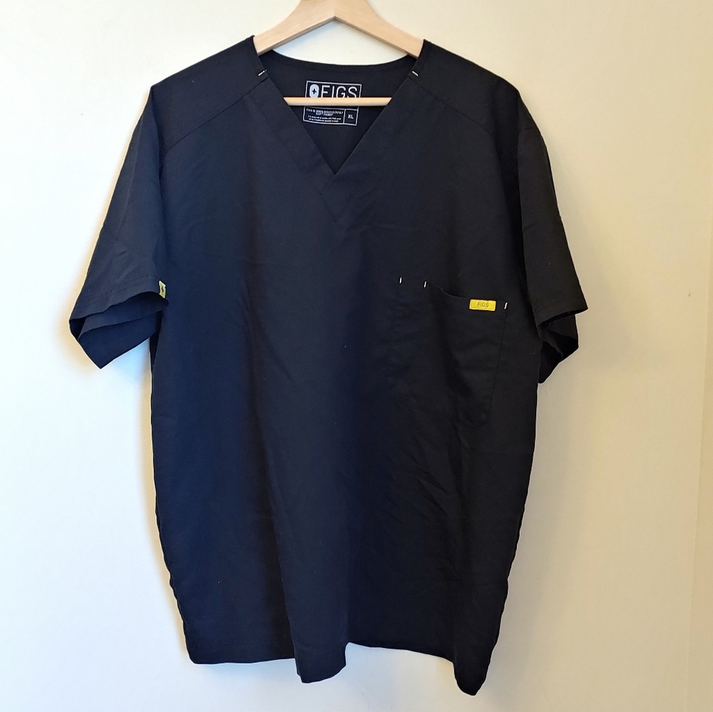 Figs Black Short Sleeve Tee